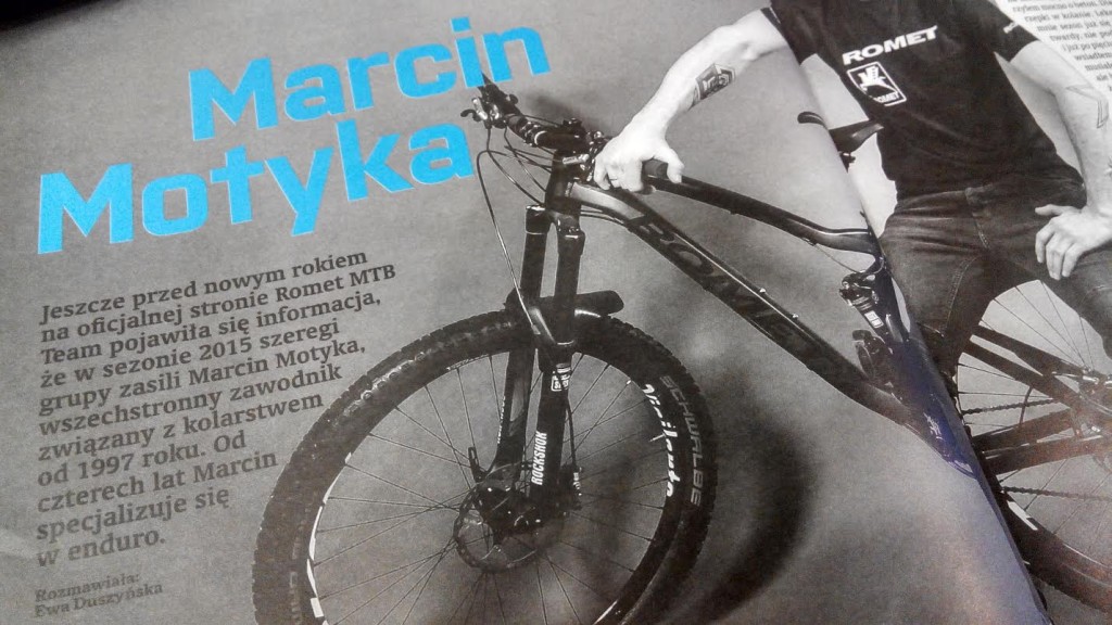 magazyn bike numer 3 marzec 2015 marcin motyka romet enduro