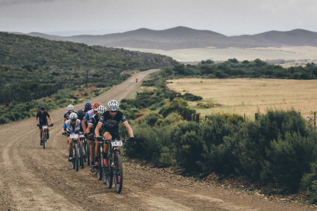 { 00897525} Riders head toward the noturious Kammanassie during stage 3 of the 2015 Cape Pioneer Trek between Oudtshoorn and De Rust. http://capepioneer.co.za/ Photo by Ewald Sadie