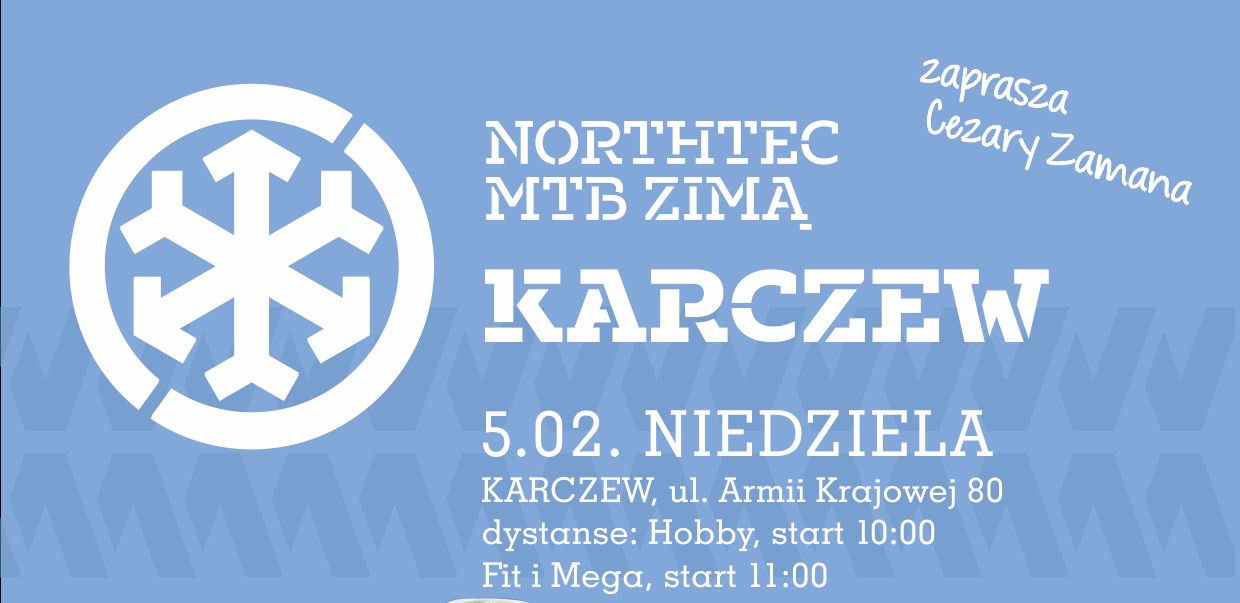 Zaproszenie do Karczewa na II etap Northtec MTB Zimą 2017