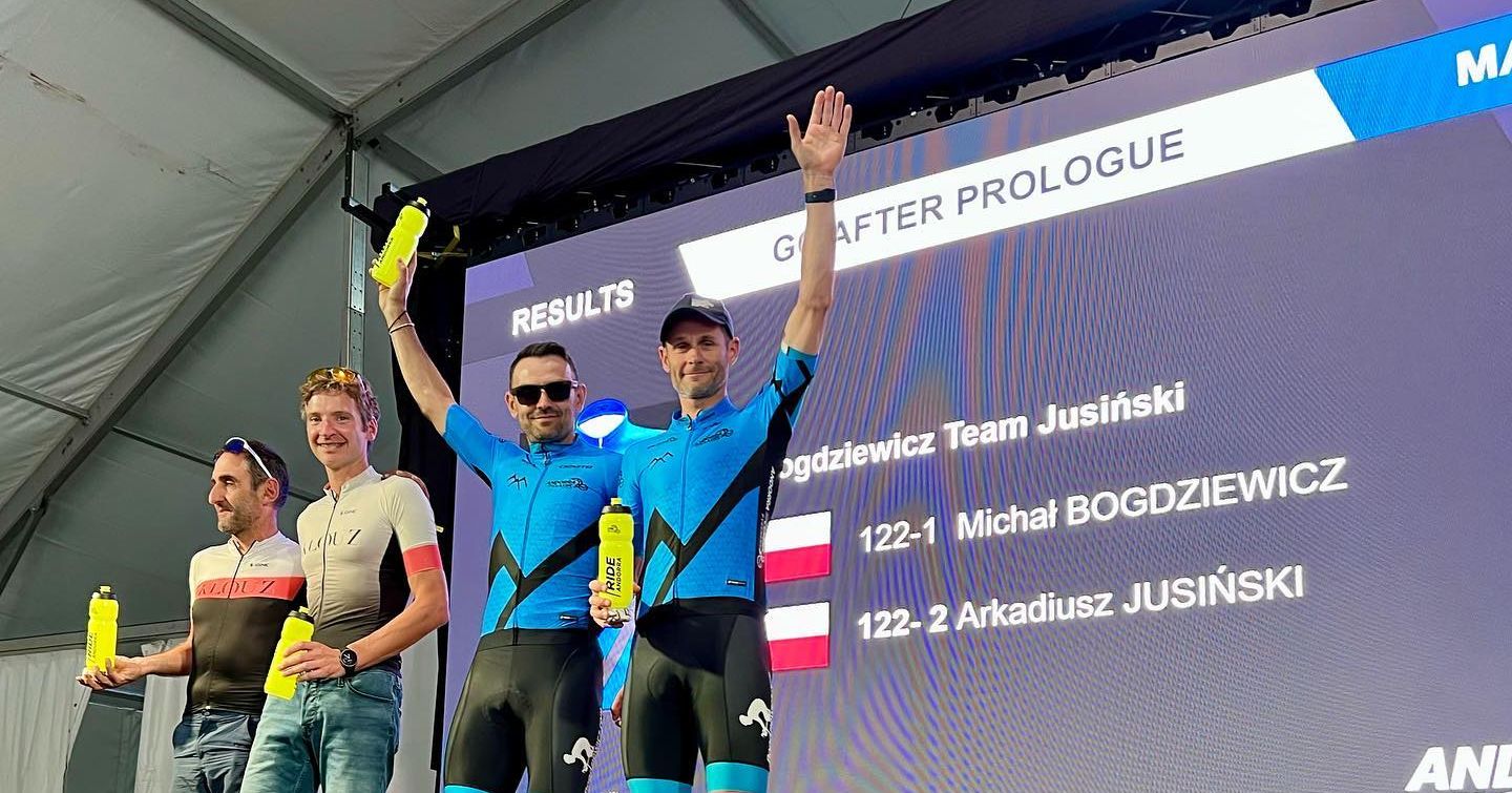 Michał Bogdziewicz i Arkadiusz Jusiński na podium Epic Series: Andorra MTB Classic