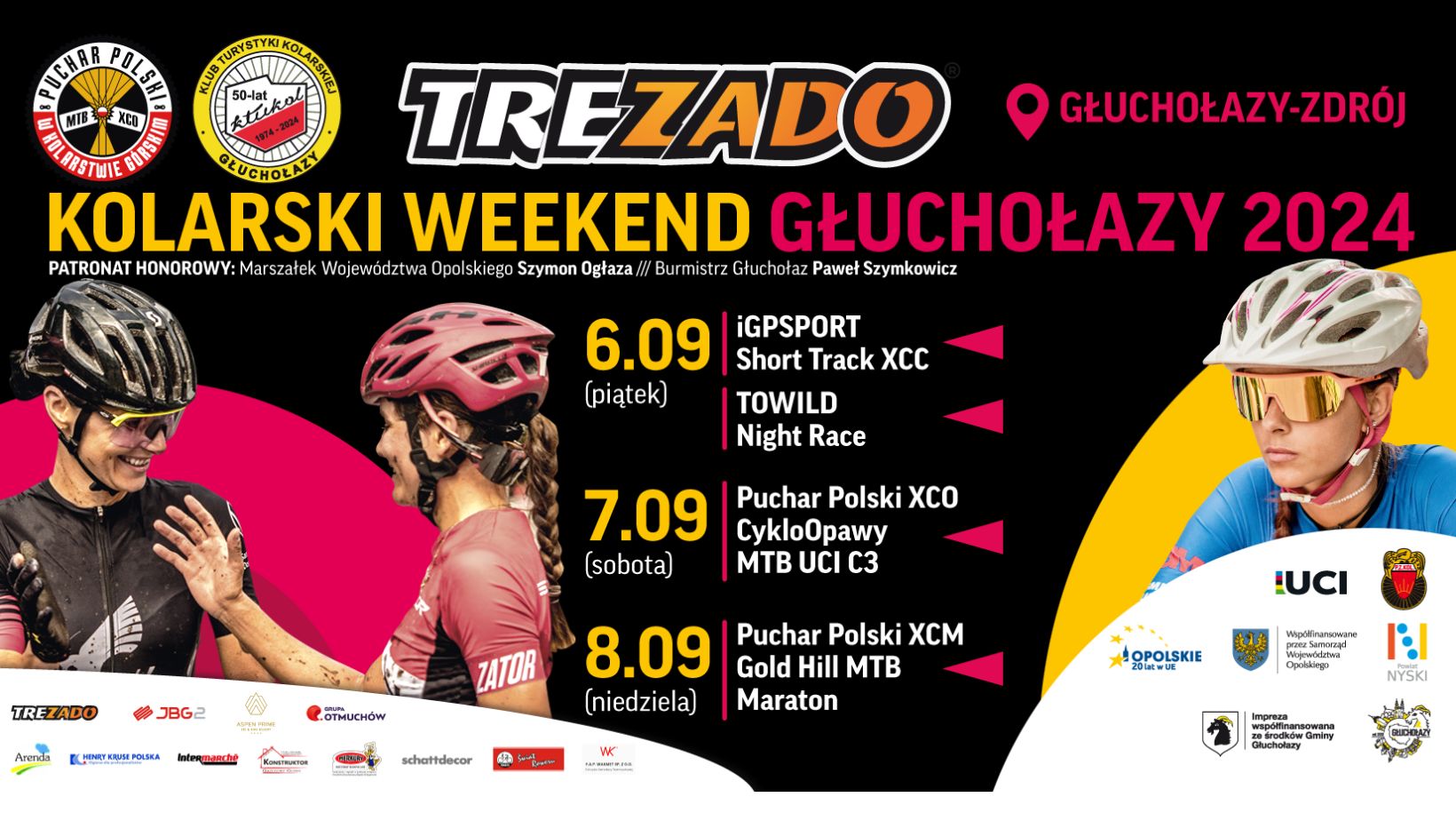 Finał Pucharu Polski MTB – short track, nocny wyścig, cross country, maraton MTB – kolarski weekend w Głuchołazach | ZAPOWIEDŹ